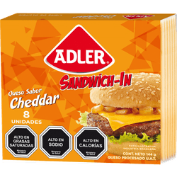 Queso Cheddar Adler Envasado Laminado 144 g