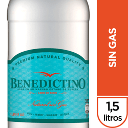 Agua Benedictino Sin Gas 1.5 L