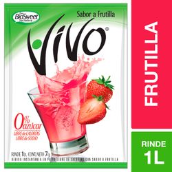 Jugo en Polvo Vivo Frutilla 7 g