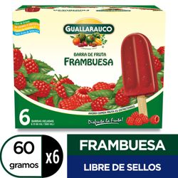 Barra de Fruta Guallarauco Frambuesa 60 g 6 un.