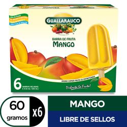 Barra de Fruta Guallarauco Mango 60 g 6 un.