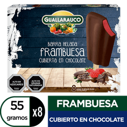 Barra de Fruta Guallarauco Frambuesa 55 g 8 un.