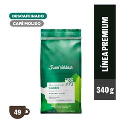 Café Juan Valdez Cumbre Descafeinado Molido 340 g