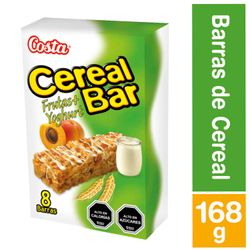 Barra de Cereal Cerealbar Frutas + Yogurt 8 un. 21 g, 168 g neto