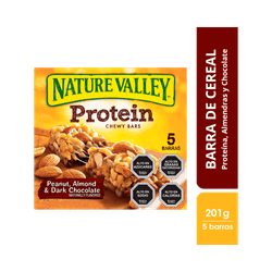 Barra de Cereal Nature Valley Proteína Almendra y Chocolate 201 g 5 un.