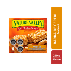 Barra de Cereal Nature Valley Sweet And Salty Peanut 210 g 6 un.