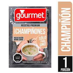 Crema Individual Gourmet Champiñónes Sopa Para Uno Sobre 15 g