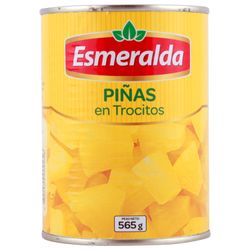 Piñas en Conserva Esmeralda Trocitos 340 g drenado