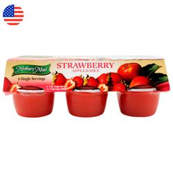 Compota Mother's Maid Manzana y Frutillas 113 g 6 un.