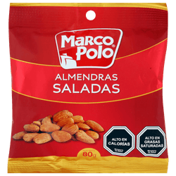 Almendras Marco Polo Saladas 80 g