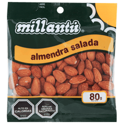 Almendras Millantú Saladas 80 g