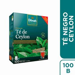 Té Negro Ceylon Dilmah Premium 100 un.