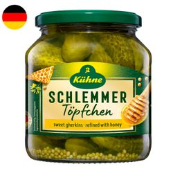 Pepinillos Kühne Töpfchen Gourmet Dulces con Miel 300 g