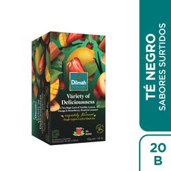 Té Negro Ceylon Dilmah Surtido de Frutas 20 un.