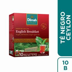 Té Negro Ceylon Dilmah English Breakfast 10 un.