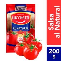 Salsa de Tomates Lucchetti Natural Doypack 200 g