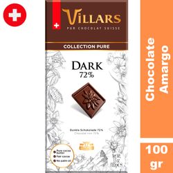 Chocolate Amargo Villars 72% Cacao 100 g