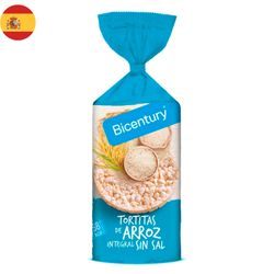Tortitas de Arroz Integral Bicentury Sin Sal 130 g