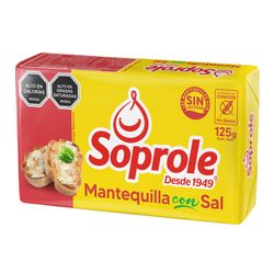 Mantequilla Soprole con Sal 125 g