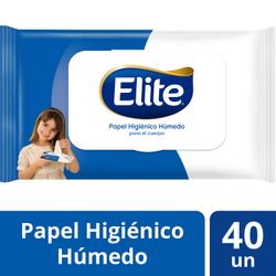 Papel Higiénico Húmedo Elite 40 un.