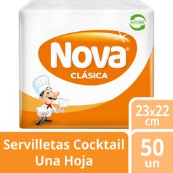 Servilletas Nova Clásica Cóctel 50 un.