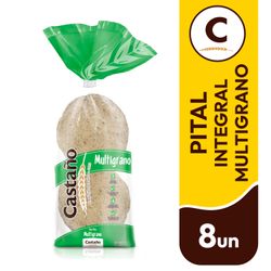 Pan Pita Castaño Multigrano 300 g 8 un.