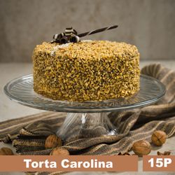 Torta Carolina: Panqueque, Dulce Leche, Puré de Lúcuma y Nueces 15 Porciones