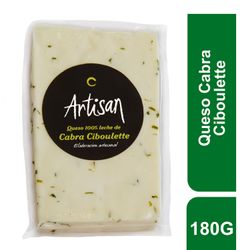 Queso Cabra Ciboulette Artisan Envasado Trozo 200 g