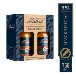 Bipack Pisco Mistral Añejado en Roble 35° Botella 750 cc