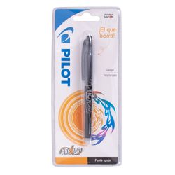 Bolígrafo Frix Point Ball 0.5 Borrable Negro Blanco