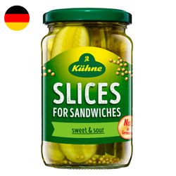 Pepinillos Kühne Slices para Sándwiches 330 g