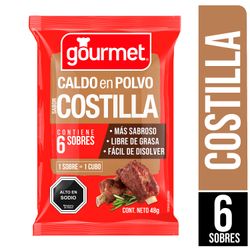 Caldo de Costilla en Polvo Gourmet 6 un.