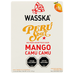 Base Pisco Sour Wasska Mix Sour Sabor Mango 125 g
