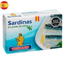 Sardinas en Aceite de Oliva Vigilante 88 g drenado