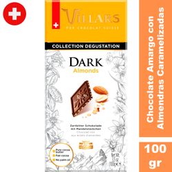 Chocolate Amargo Villars con Almendras Caramelizadas 100 g