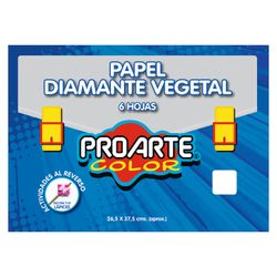 Papel diamante vegetal Proarte, carpeta 6 pliegos, 265 cm. x 375 cm. c/u
