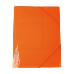 Carpeta Cartera C/Elástico Transparente Fluor A4