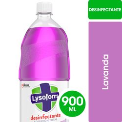 Limpiador de Pisos y Multisuperficies Lysoform Desinfectante Lavanda Botella 900 ml