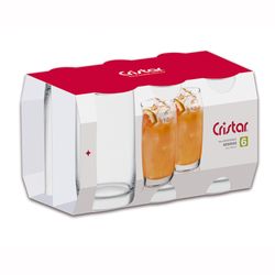Set 6 Vasos Alto Cristar Monterrey