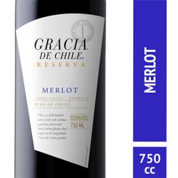 Vino Gracia Reserva Merlot 750 cc