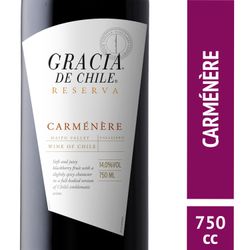 Vino Gracia Reserva Carmenere 750 cc