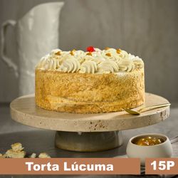 Torta Bizcocho, Crema y Puré de Lúcuma 15 Porciones