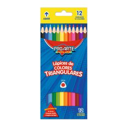 Lápices Triangular 12 un. Colores