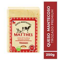 Queso Mantecoso Matthei Envasado Trozo 250 g