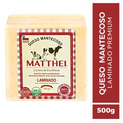Queso Mantecoso Matthei Envasado Laminado 500 g