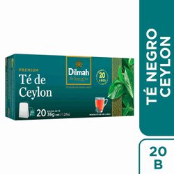 Té Negro Ceylon Dilmah Premium 20 un.