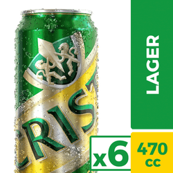 Pack 6 un. Cerveza Cristal Lager 4.6° 470 cc