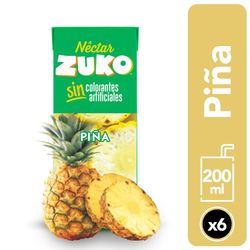 Pack 6 un. Néctar Zuko Piña 200 ml