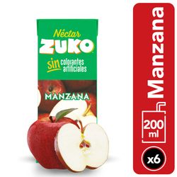Pack 6 un. Néctar Zuko Manzana 200 ml