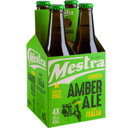 Pack 4 un. Cerveza Mestra Amber Ale 4.5° 330 cc